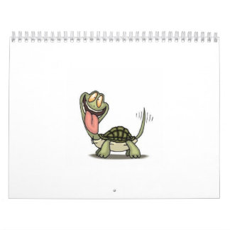 gekke schildpad-cartoon-strip kalender