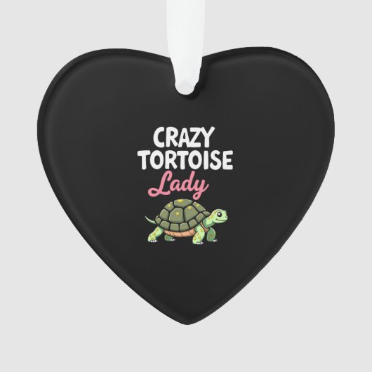 Gekke Schildpad Dame Schildpadden Moeder Vrouwen S Ornament (voorkant)