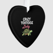 Gekke Schildpad Dame Schildpadden Moeder Vrouwen S Ornament (voorkant)