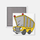 Gekke schoolbus magneet (Voorkant / Achterkant)