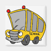 Gekke schoolbus magneet (Voorkant)