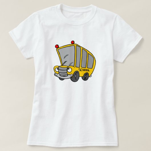 Gekke schoolbus t-shirt (Design voorkant)