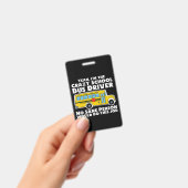 Gekke schoolbuschauffeur cadeau badge (Handheld)