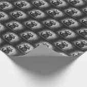 Gekke Scruffy Cat Cadeaupapier (Hoek)