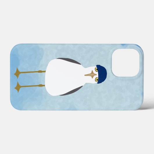 Gekke Seagull iPhone Case (Achterkant (horizontaal))