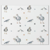 Gekke Seagulls cadeauverpakking Cadeaupapier (Vlak)