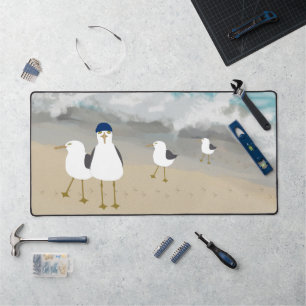 Gekke Seagulls Desk Mat
