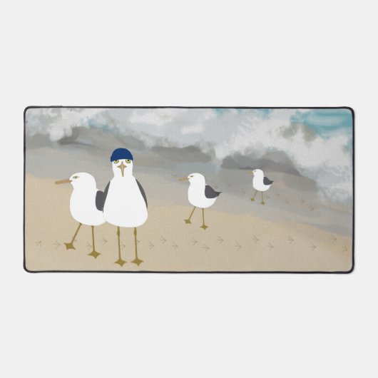 Gekke Seagulls Desk Mat (Voorkant)