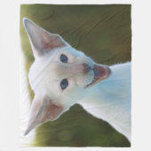 Gekke Siamese Fleece Deken (Voorkant)