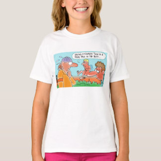GEKKE SIAMESE TWIN CARTOON T-SHIRT
