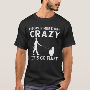 Gekke Silkie Kip  Boer Boerderij Chinese Zijde Chi T-shirt