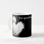 Gekke Silkie met Attitude Koffiemok (Voorkant links)