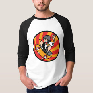 gekke skater t-shirt