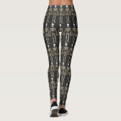 Gekke skelet Halloween Leggings (Achterkant)
