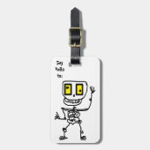 Gekke Skully Bagagelabel (Voorkant verticaal)