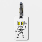 Gekke Skully Bagagelabel (Achterkant verticaal)