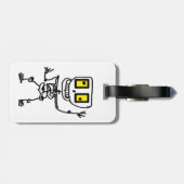 Gekke Skully Bagagelabel (Achterkant horizontaal)