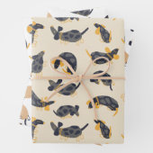 Gekke slaaphonden inpakpapier vel (In situ)