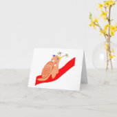 Gekke slak 🐌 kaart (Gele Bloem)