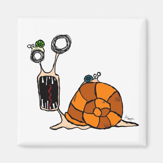 Gekke slak magneet (Voorkant)