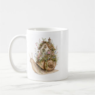 Gekke Slakkenhuis Cottagecore Sticker Koffiemok