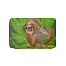 Gekke sleuf die in een boomklep ligt badmat