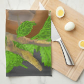 Gekke sleuf in een keukenhanddoek (Quarter Fold)