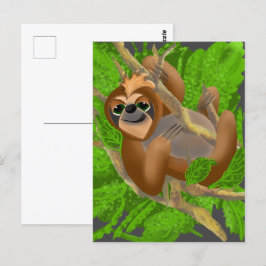 Gekke sleuf in een structuur briefkaart