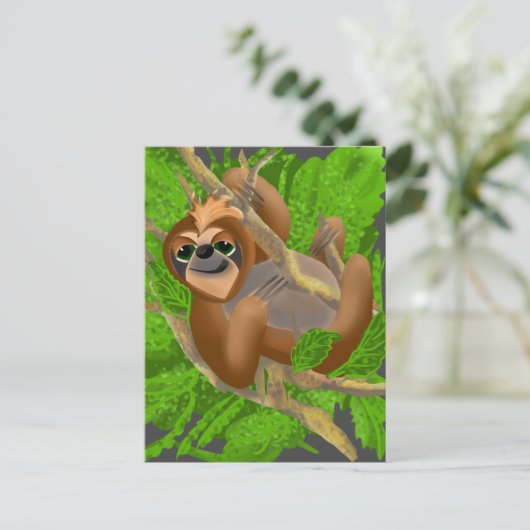 Gekke sleuf in een structuur briefkaart (Staand voorkant)