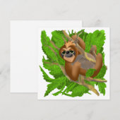 Gekke sleuf in een structuur feestdagenkaart (Voorkant / Achterkant)