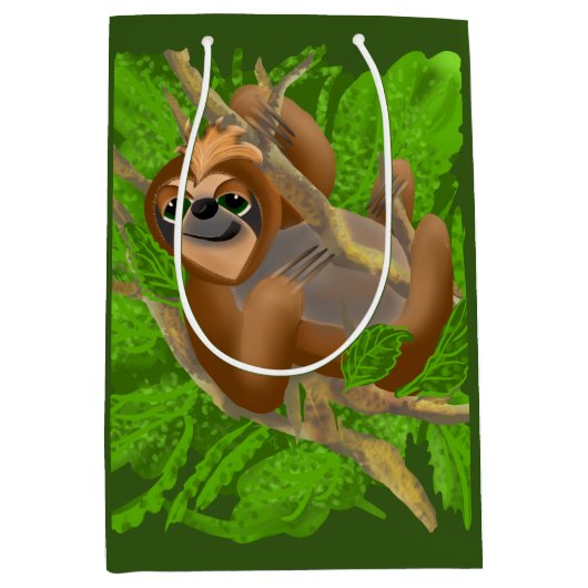 Gekke sleuf in een structuur medium cadeauzakje (Voorkant)