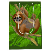 Gekke sleuf in een structuur medium cadeauzakje (Achterkant)