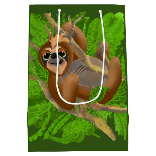 Gekke sleuf in een structuur medium cadeauzakje (Achterkant)