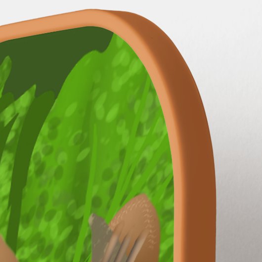 Gekke sleuf in een structuur pickleball paddle (Links Detail)