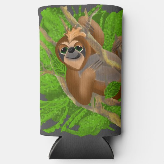 Gekke sleuf in een structuur seltzer blikjeskoeler (Voorkant)