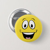 Gekke Smile Face Ronde Button 5,7 Cm (Voorkant /achterkant)