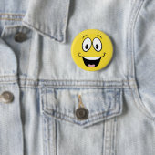 Gekke Smile Face Ronde Button 5,7 Cm (In situ)