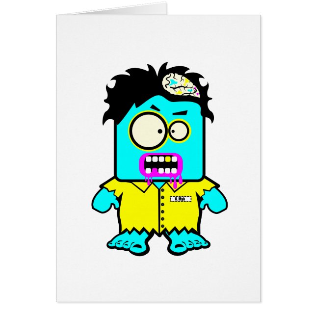 gekke smyk zombie cartoon (Voorkant)
