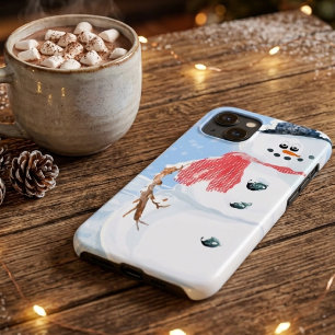 Gekke sneeuwman Case-Mate iPhone case