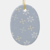 Gekke sneeuwman keramisch ornament (Achterkant)