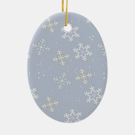 Gekke sneeuwman keramisch ornament (Achterkant)