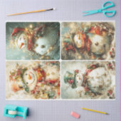 Gekke sneeuwpoppen tissuepapier (Craft)