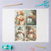 Gekke sneeuwpoppen tissuepapier (Craft)