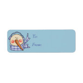 Gekke Snowman Gift Labels (Voorkant)