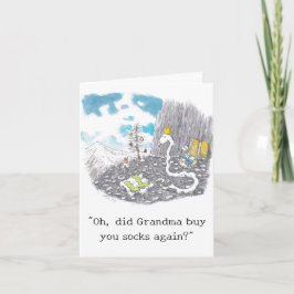 Gekke Sokken Kerst Kaart