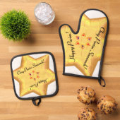 Gekke spectaculaire Purim Ovenwant & Pannenlap Set (Top down)