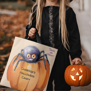 Gekke Spider Halloween Snoep Trick or treat Tote Bag