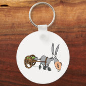 gekke springstaarten voor de cartoon van ezelkoek sleutelhanger (Voorkant)