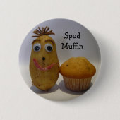 Gekke Spud Muffin Button (Voorkant)