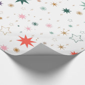Gekke Starburst en Star Pattern Cadeaupapier (Hoek)